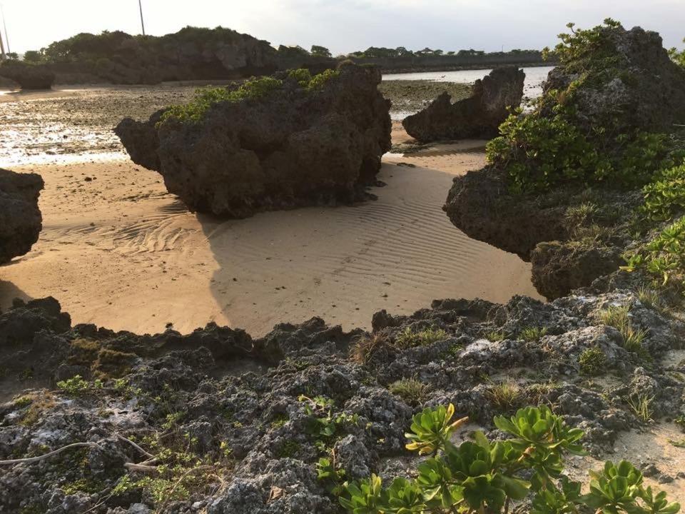 Ken'S Beachfront Cafe & Lodge, Bl2, Oceanfront And Free Canoe Rental 恩納村 エクステリア 写真